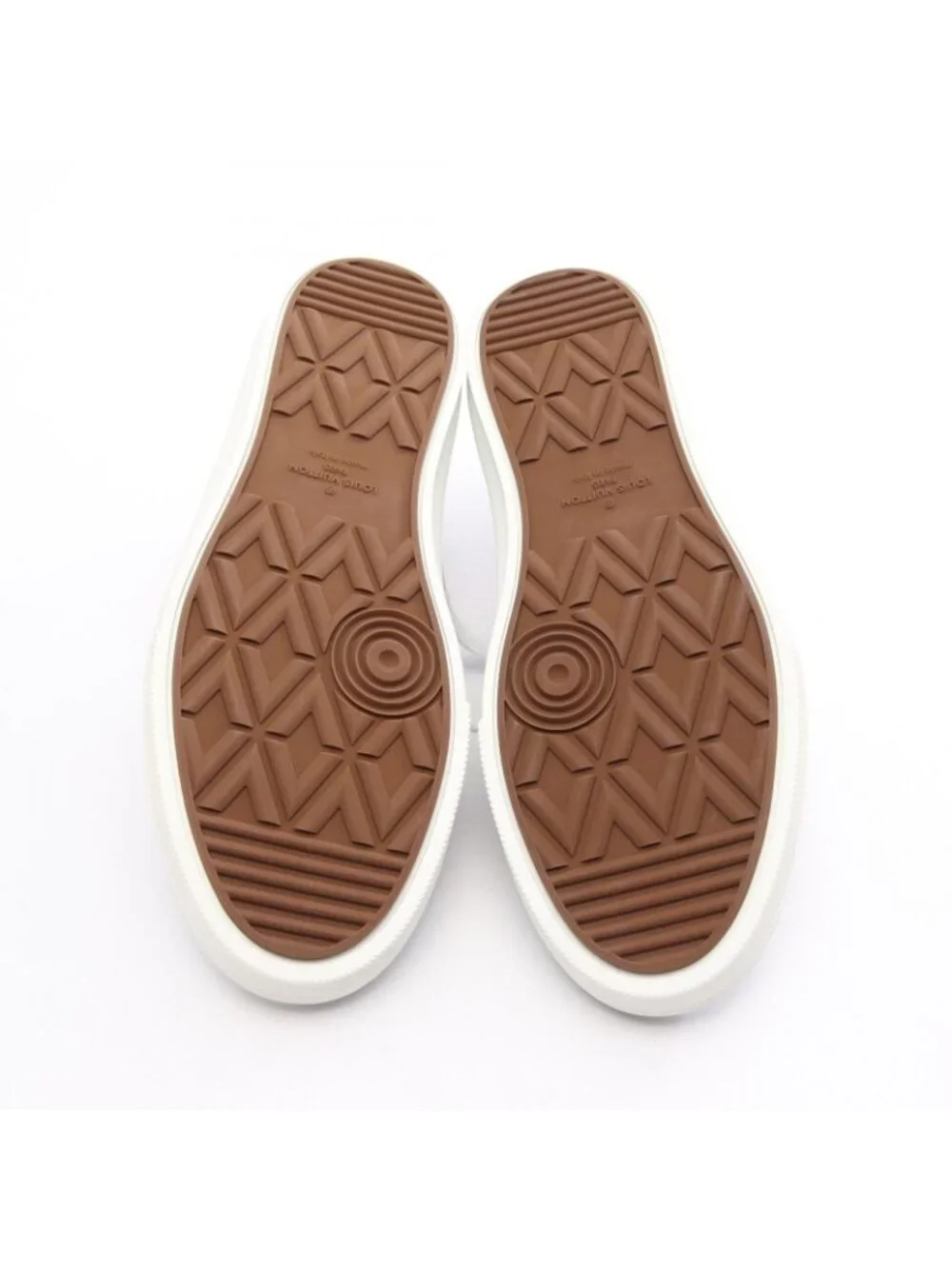 Louis Vuitton Sneakers Trocadero Line Canvas Leather Shoes White